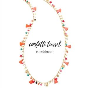 BN Lilly Pulitzer confetti tassel necklace